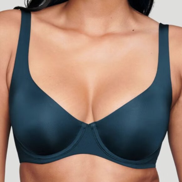 CUUP The Scoop Micro Bra Green 38E 38DD 38 E DD unlined underwire - Picture 1 of 9